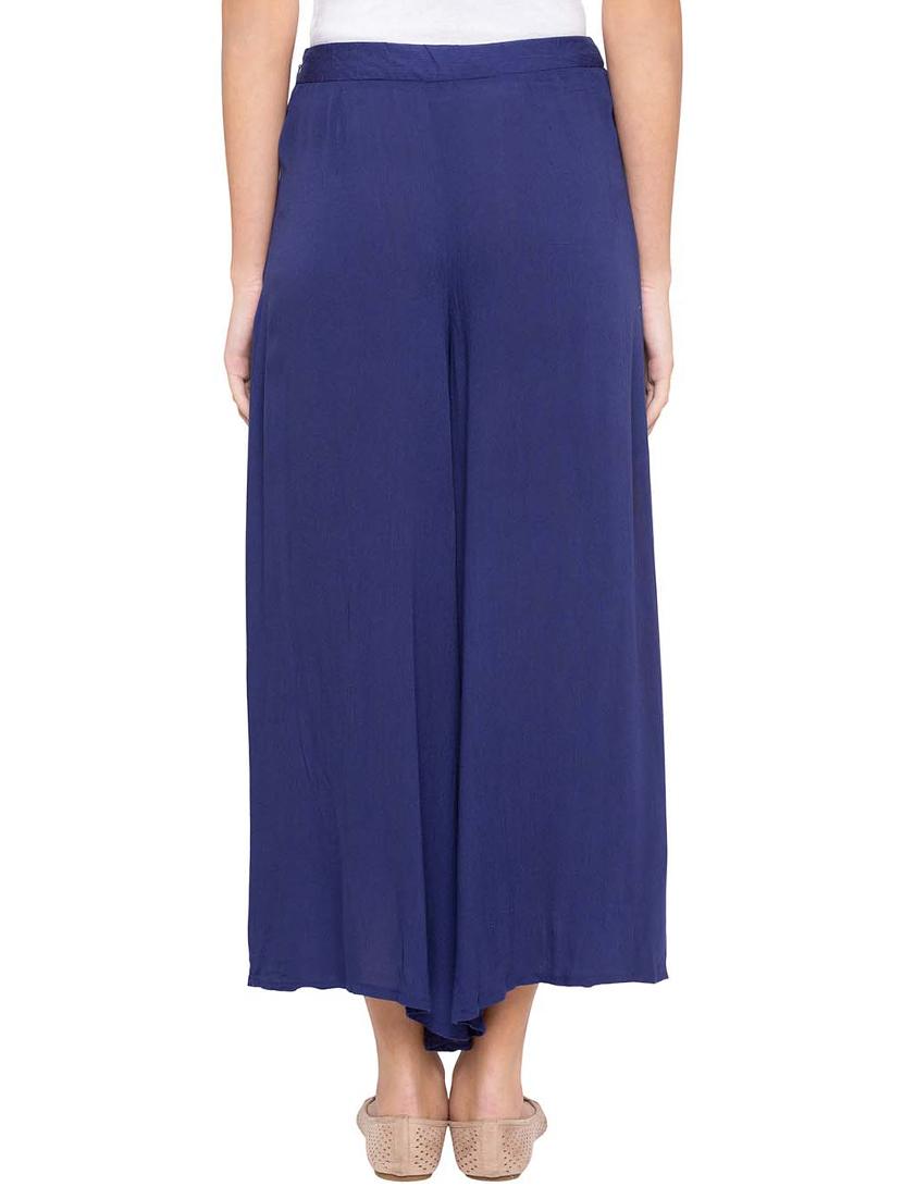 pocket detail solid flared palazzo - 15628274 - Zoom Image - 3