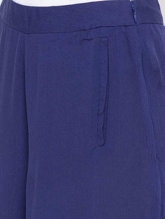 pocket detail solid flared palazzo - 15628274 - Zoom Image - 5