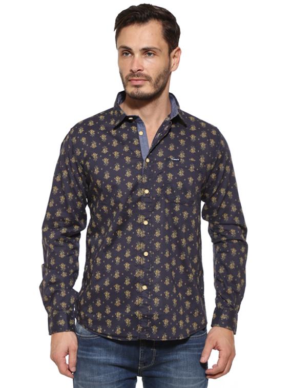black cotton casual shirt - 15628468 - Zoom Image - 1