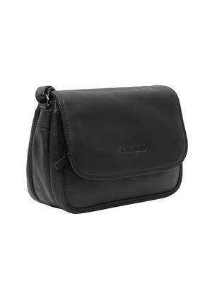 black leatherette (pu) regular sling bag - 15628719 - Standard Image - 4