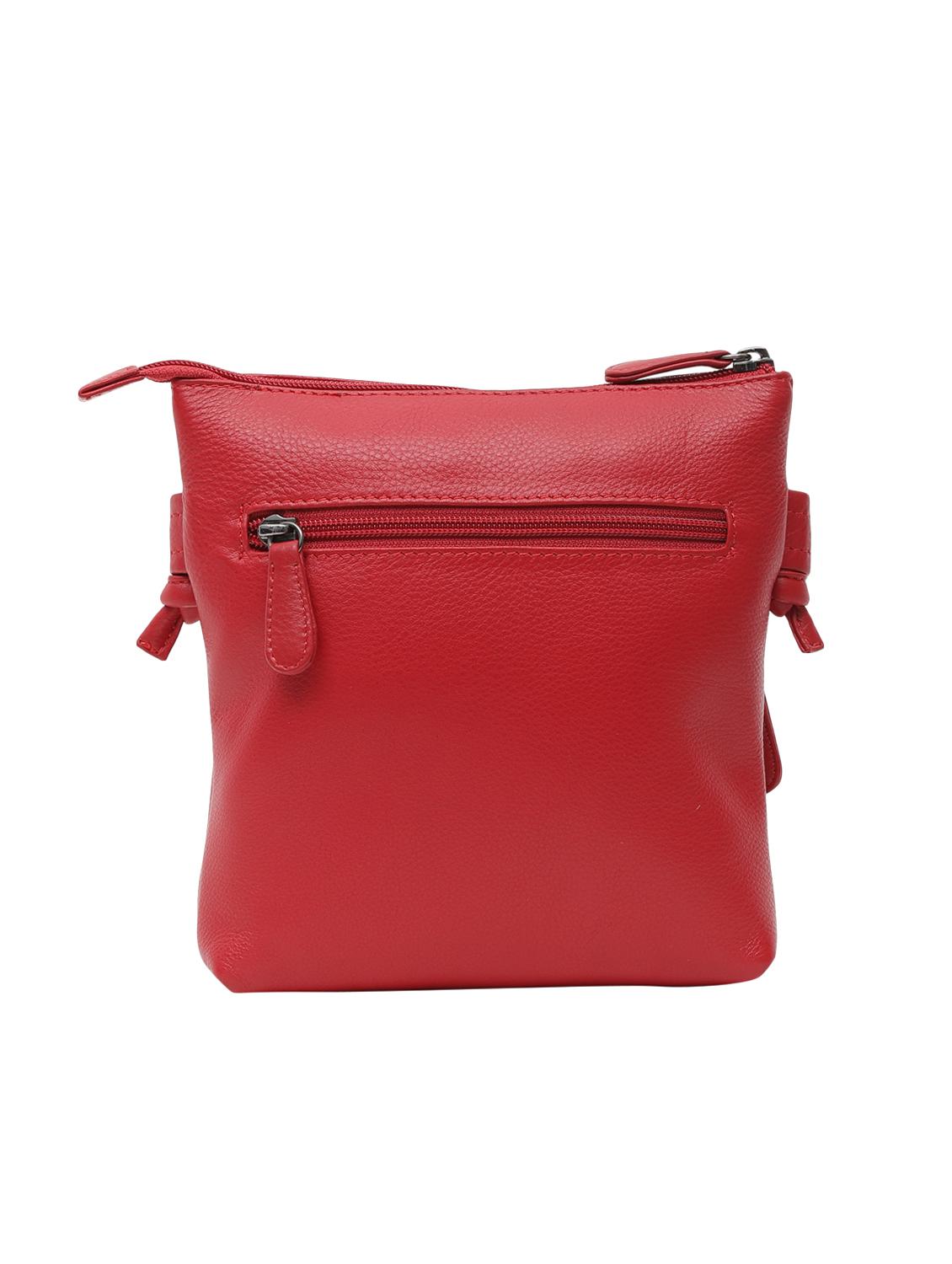 red leatherette (pu) messenger sling bag - 15628724 - Zoom Image - 2