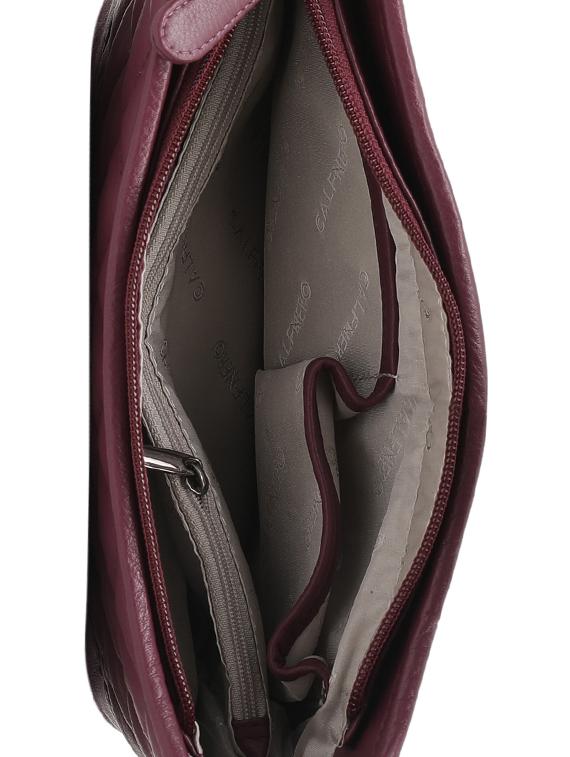 purple leatherette (pu) regular sling bag - 15628726 - Zoom Image - 3