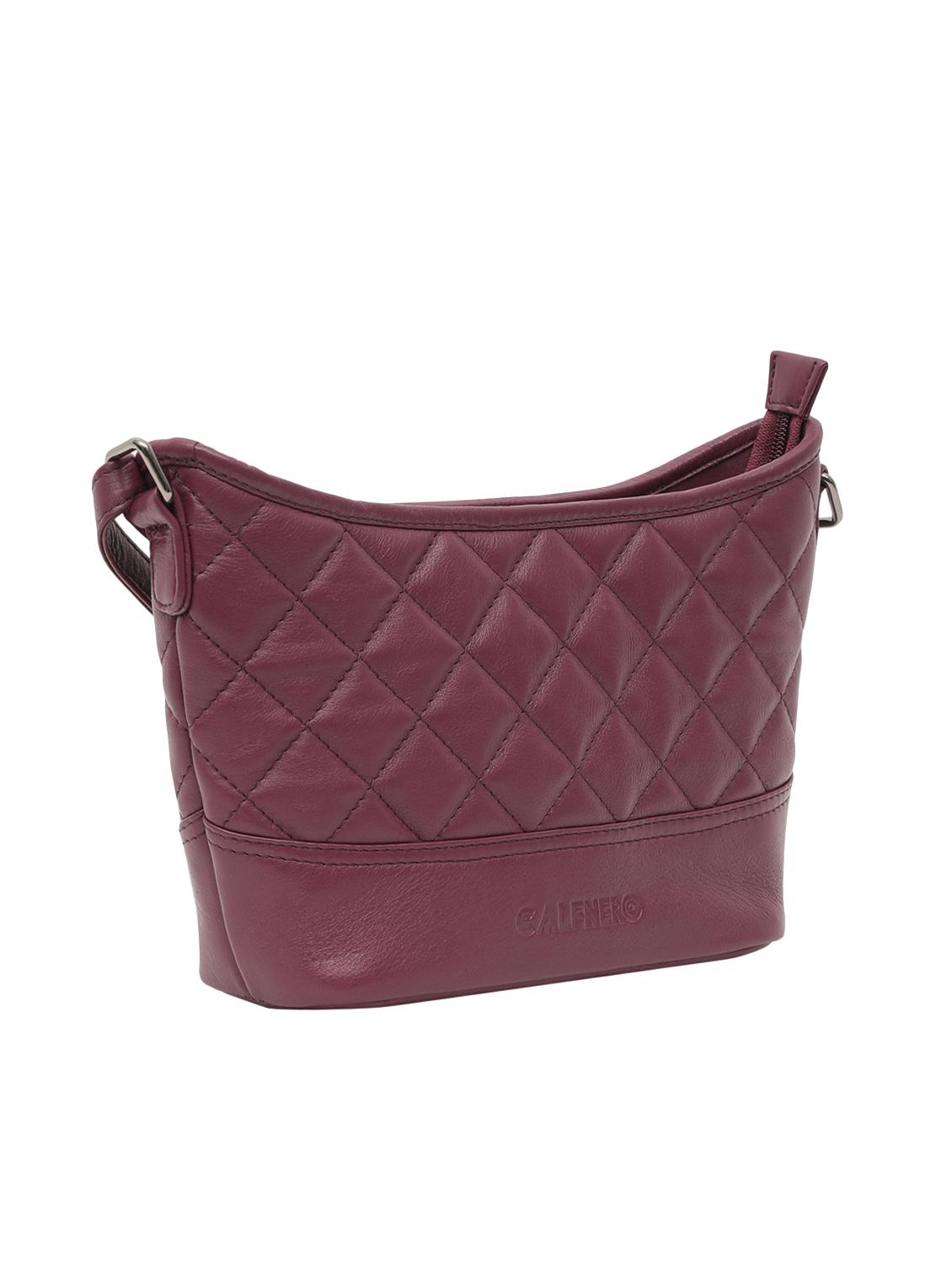 purple leatherette (pu) regular sling bag - 15628726 - Zoom Image - 4