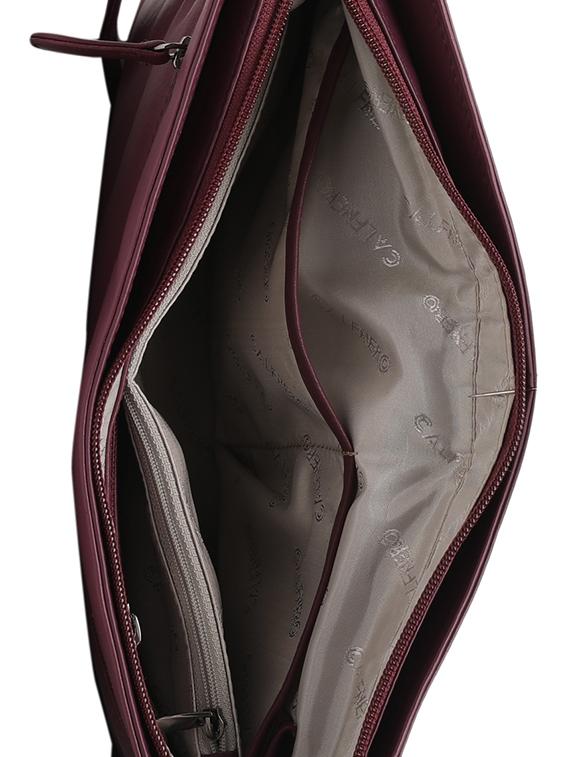 purple leatherette (pu) regular sling bag - 15628731 - Zoom Image - 3