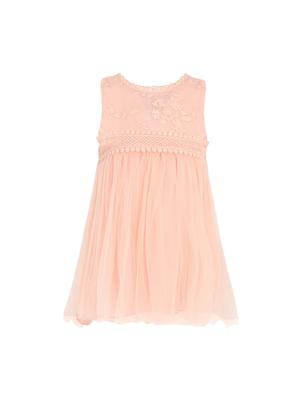 orange net frock - 15628881 - Standard Image - 1