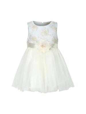 yellow net frock - 15628887 - Standard Image - 1