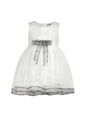 white polyester frock - 15628891 - Standard Image - 1