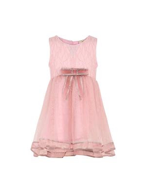 pink polyester frock - 15628892 - Standard Image - 1