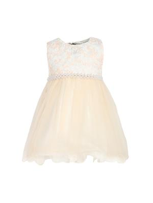 orange net frock - 15628895 - Standard Image - 1