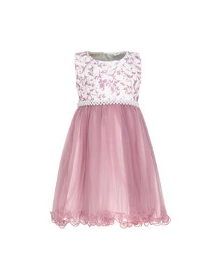 purple net frock - 15628896 - Standard Image - 1