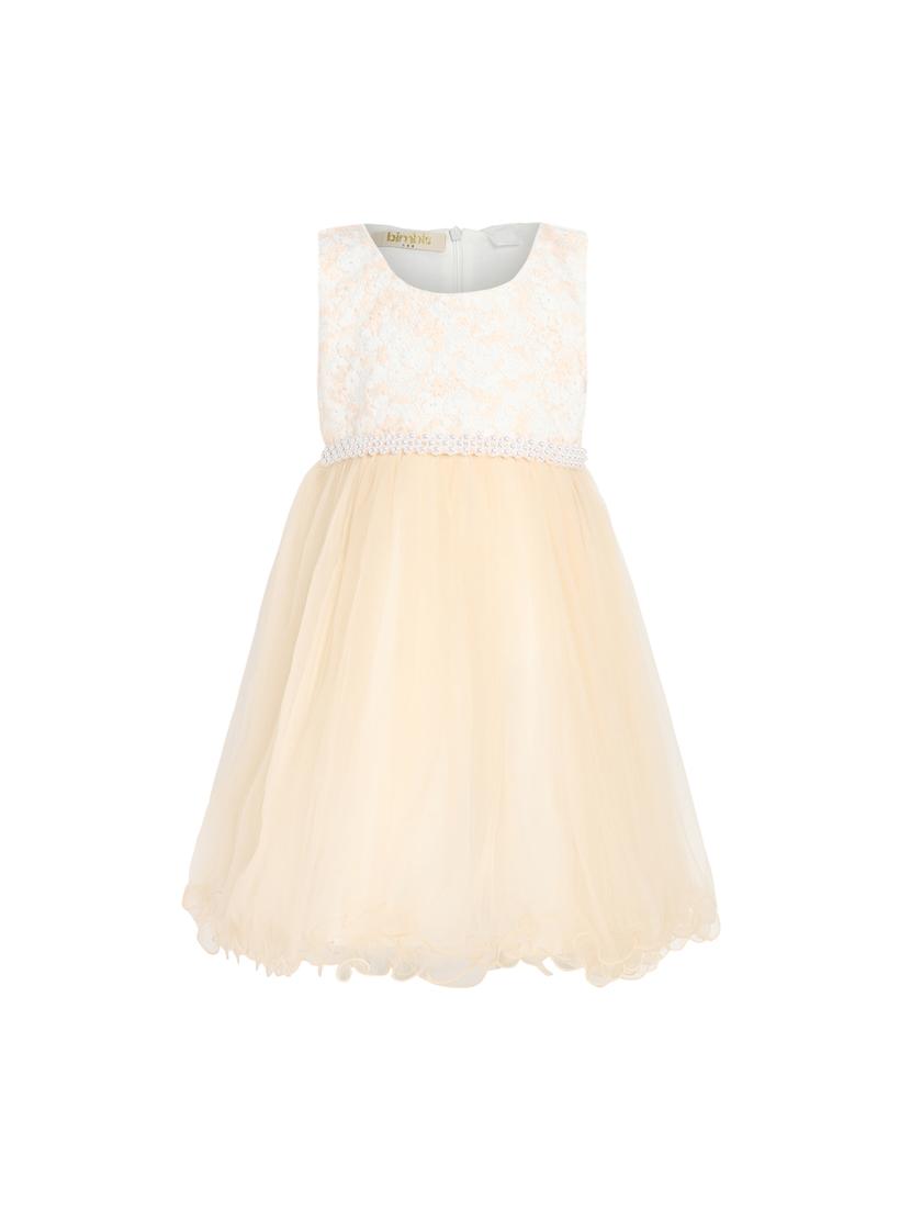 orange net frock - 15628898 - Zoom Image - 1