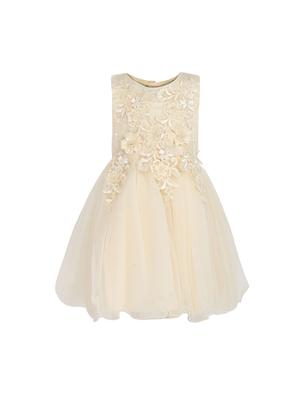 orange net frock - 15628900 - Standard Image - 1