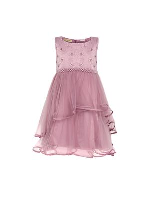 purple net frock - 15628901 - Standard Image - 1