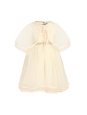 orange net frock - 15628904 - Standard Image - 1