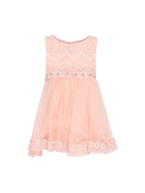 pink net frock - 15628905 - Standard Image - 1