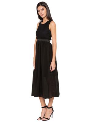 frilled detail waist fit and flare dress - 15628927 - Standard Image - 3