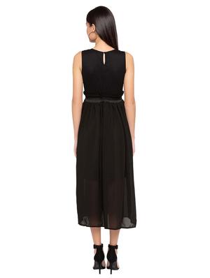 frilled detail waist fit and flare dress - 15628927 - Standard Image - 4