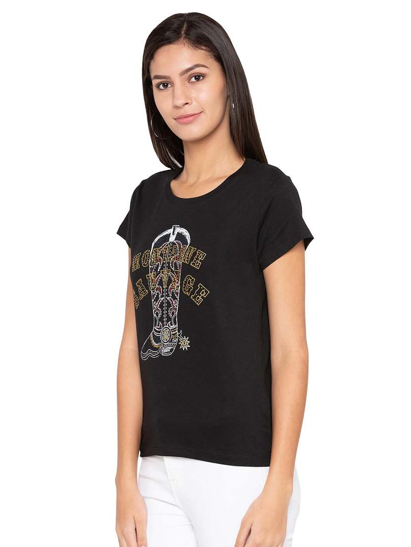 short sleeved graphic print tee - 15628939 - Zoom Image - 2