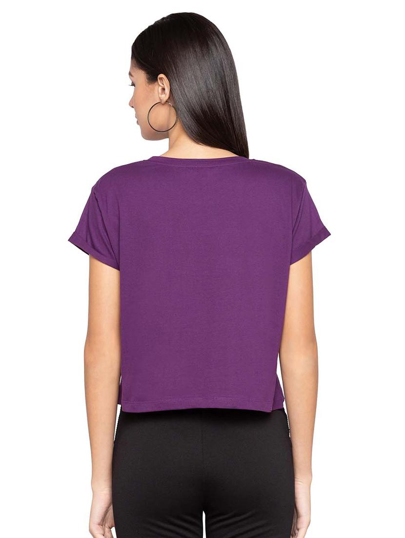 sequined slogan print tee - 15628941 - Zoom Image - 3