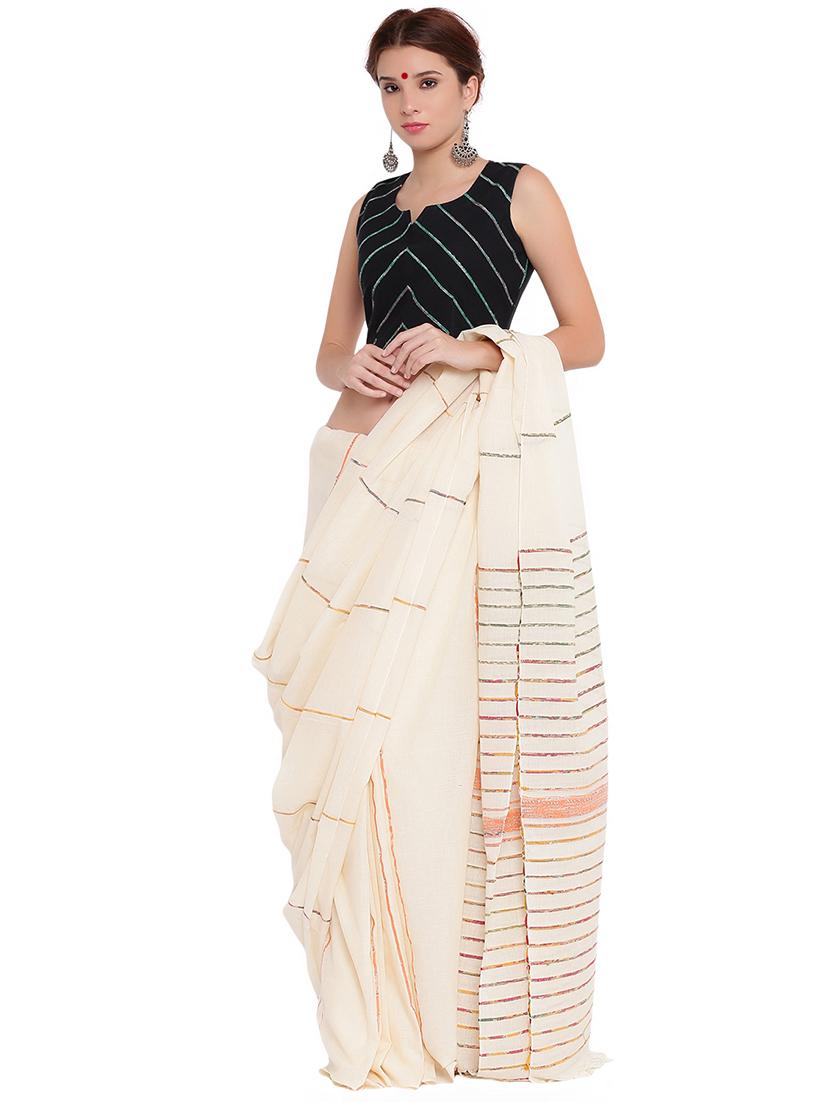 stripes self-design blouse - 15629103 - Zoom Image - 4