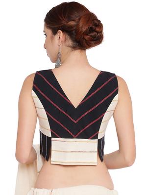 self-design color block blouse - 15629106 - Standard Image - 3