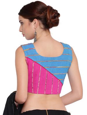 self-design color block blouse - 15629108 - Standard Image - 3