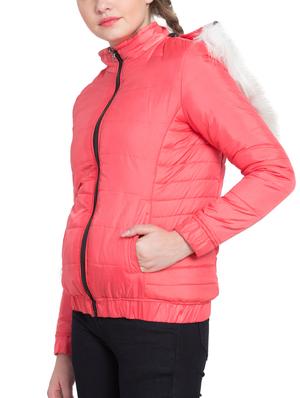 fur hooded puffer jacket - 15629226 - Standard Image - 2