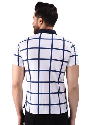 white cotton polo t-shirt - 15629284 - Standard Image - 3