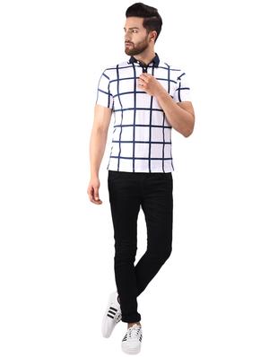 white cotton polo t-shirt - 15629284 - Standard Image - 4