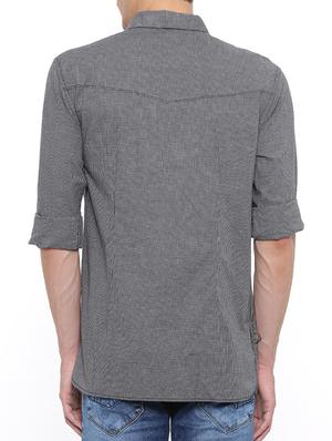 black cotton short kurta - 15629490 - Standard Image - 3