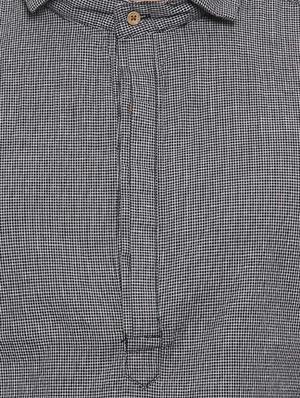 black cotton short kurta - 15629490 - Standard Image - 4