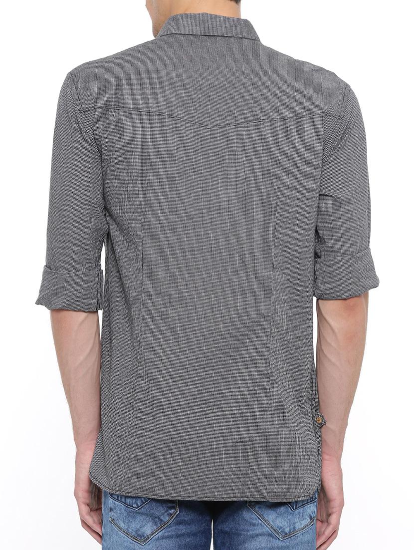 black cotton short kurta - 15629490 - Zoom Image - 3