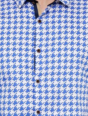 blue cotton casual shirt - 15629495 - Standard Image - 4