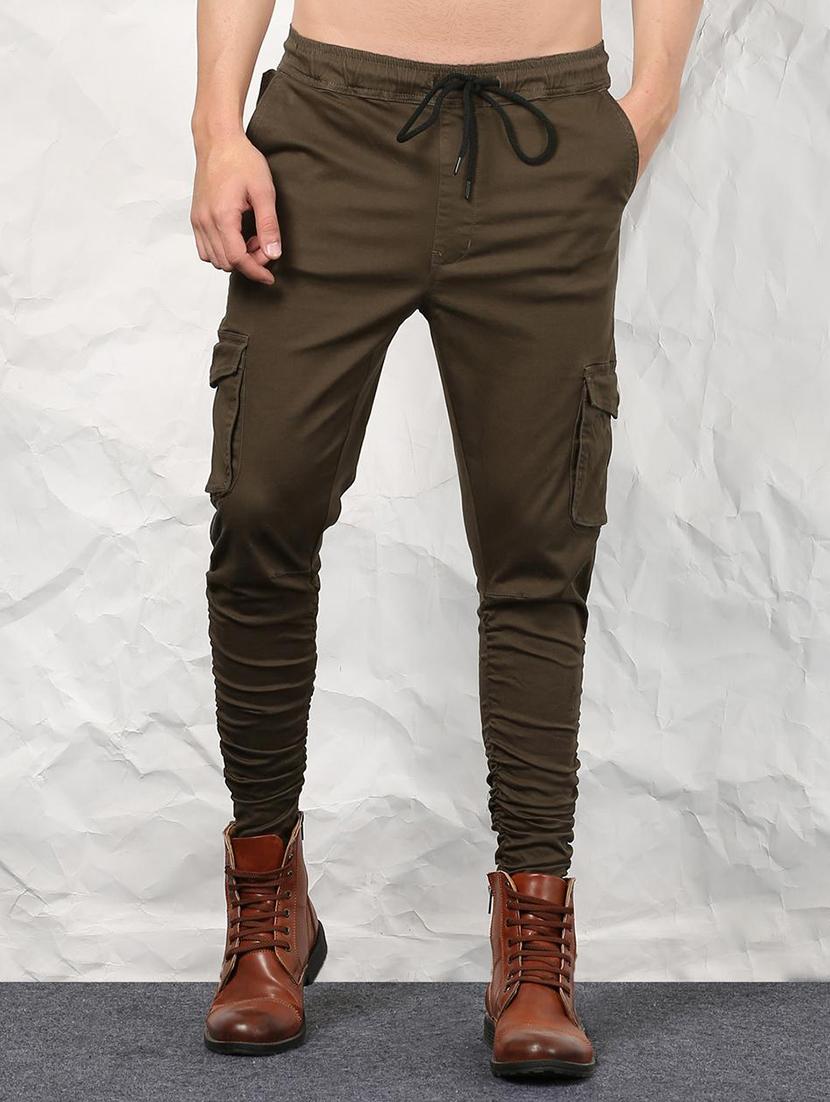 green cotton blend cargo - 15629788 - Zoom Image - 1