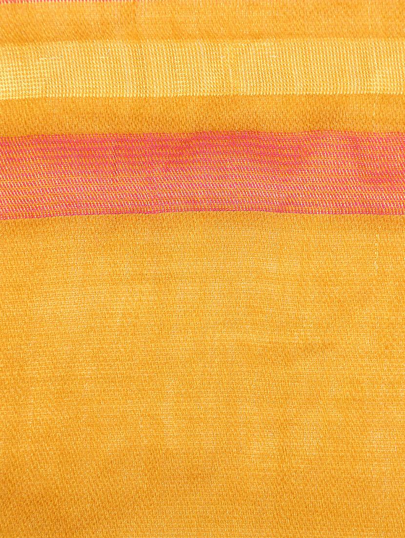 zari work striped woolen stole - 15630229 - Zoom Image - 5