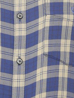 blue cotton casual shirt - 15630407 - Standard Image - 4