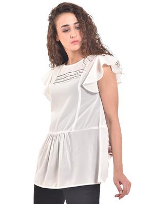embellished pintuck detail top - 15631856 - Standard Image - 2