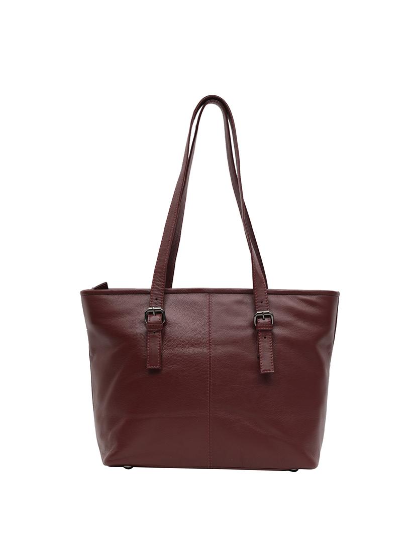 brown leatherette (pu) regular handbag - 15632076 - Zoom Image - 2