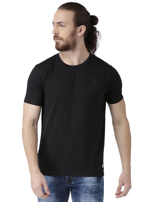 black cotton t-shirt - 15632081 - Standard Image - 1