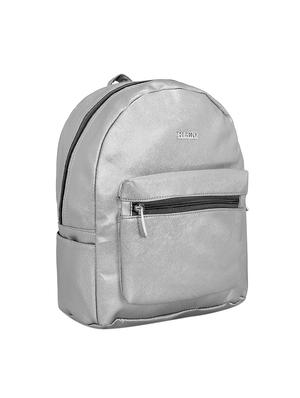 silver leatherette (pu) fashion backpack - 15632370 - Standard Image - 4