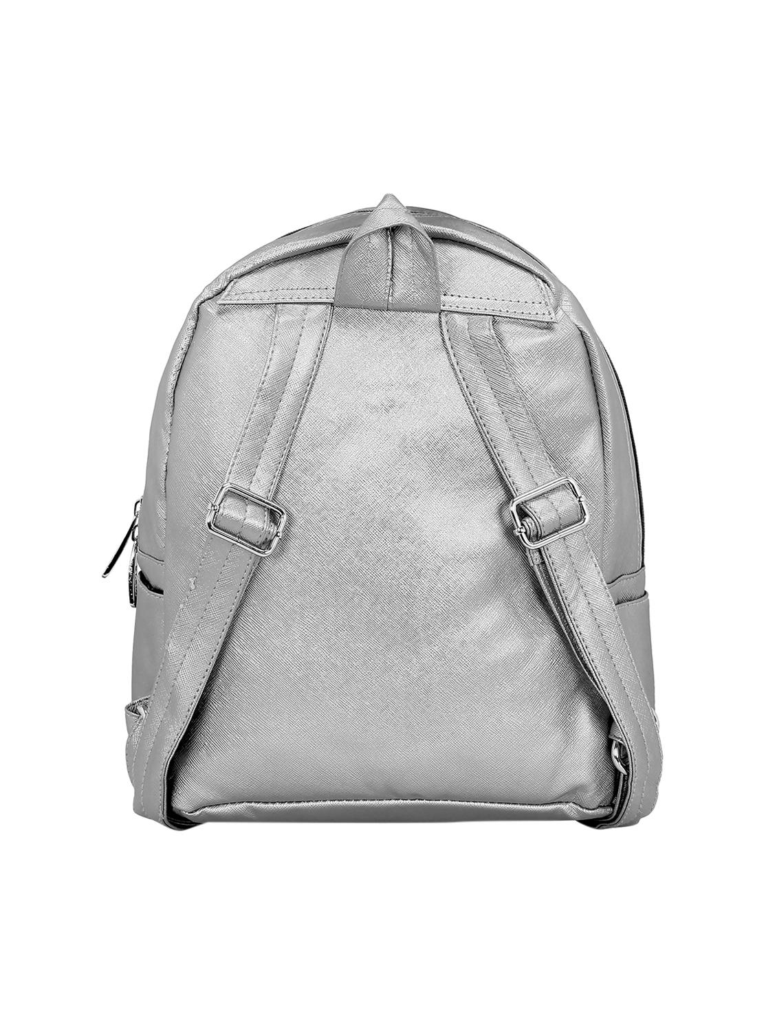 silver leatherette (pu) fashion backpack - 15632370 - Zoom Image - 2