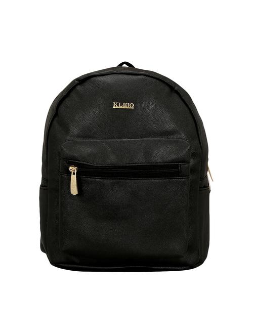 black leatherette (pu) fashion backpack - 15632371 - Standard Image - 1
