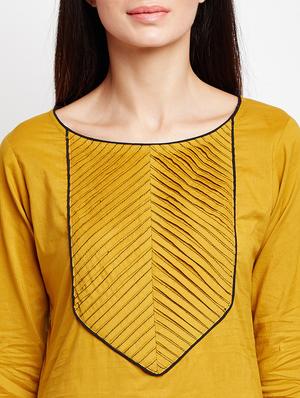 pintucks yoke desing kurta with palazzo set - 15634880 - Standard Image - 4
