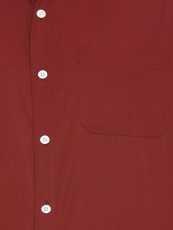 red cotton formal shirt - 15635047 - Zoom Image - 4