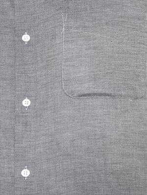 grey cotton formal shirt - 15635198 - Standard Image - 4