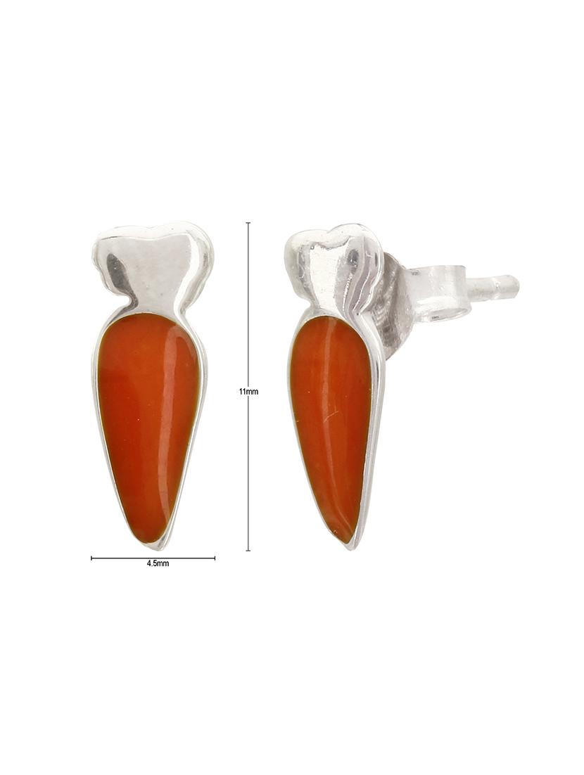orange silver studs - 15635932 - Zoom Image - 2