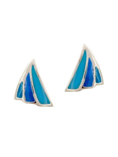 blue silver studs - 15635973 - Standard Image - 1