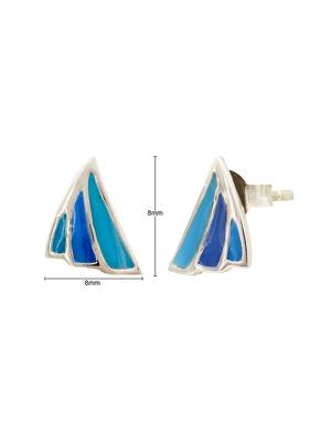 blue silver studs - 15635973 - Standard Image - 2