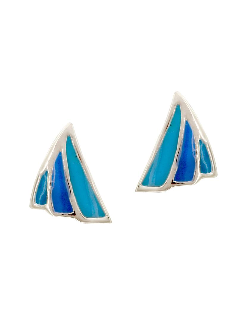 blue silver studs - 15635973 - Zoom Image - 1