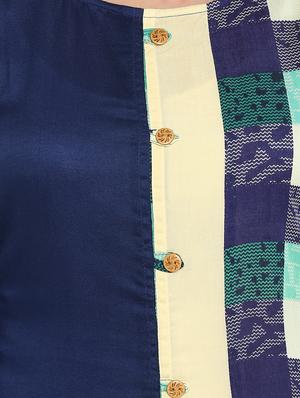 printed a-line kurta - 15636173 - Standard Image - 4